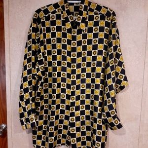 Authentic vtg Versace silk shirt